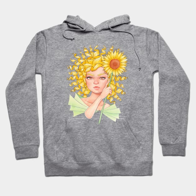 Sunflower Girl Hoodie by Leonie Jonk